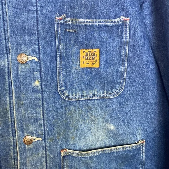 Vintage Wrangler Big Ben Blanket Lined Denim Chore‎ Coat